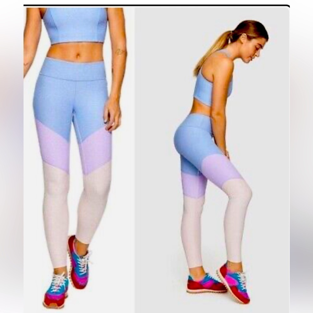 Outdoor Voices Blue/Pink/Purple Leggings /Lilac / Small